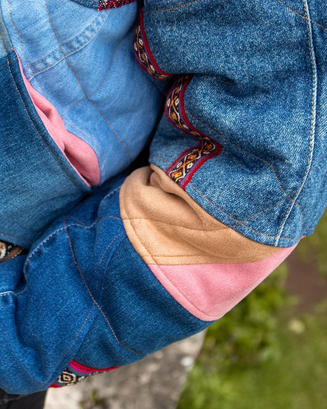 Puffer Denim Oversize Collage Varon