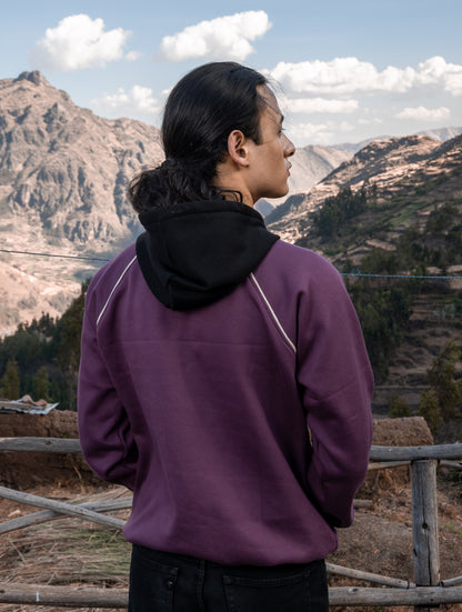 POLERA RANGLA CON CAPUCHA