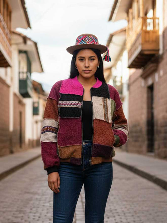 Andean Collage Women's Bomber T-shirt