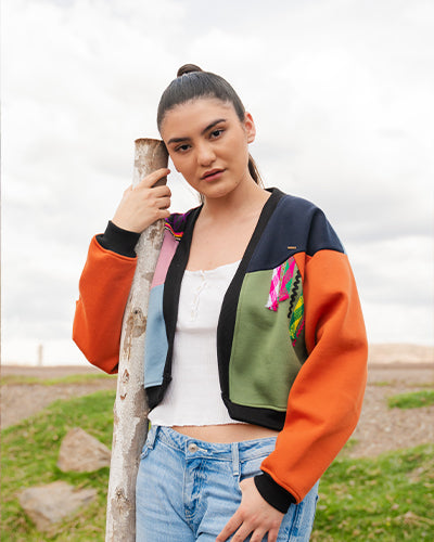 CARDIGAN ANDEAN COLLAGE