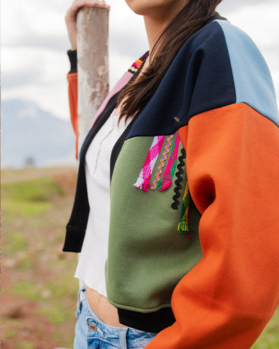 CARDIGAN ANDEAN COLLAGE