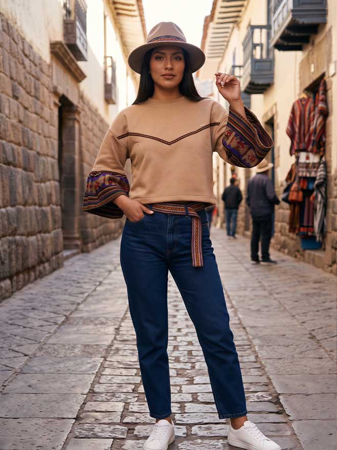 Polera Falda Campesina