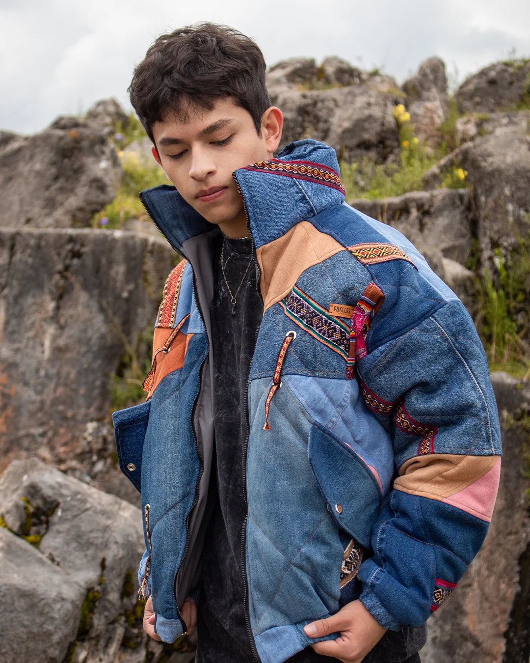 Puffer Denim Oversize Collage Varon